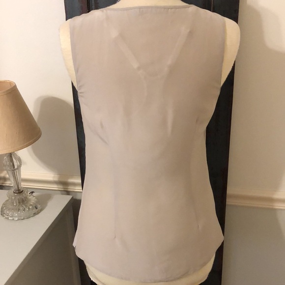 💙HALOGEN SLEEVELESS RAYON/SILK BLOUSE - Picture 4 of 7